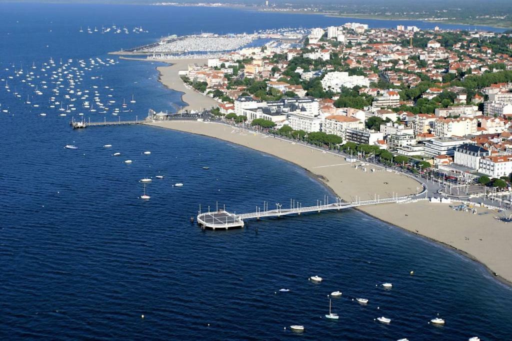 Bel Appt T2 Centre-Ville D'Arcachon Avec Terrasse Et Parking Eksteriør bilde